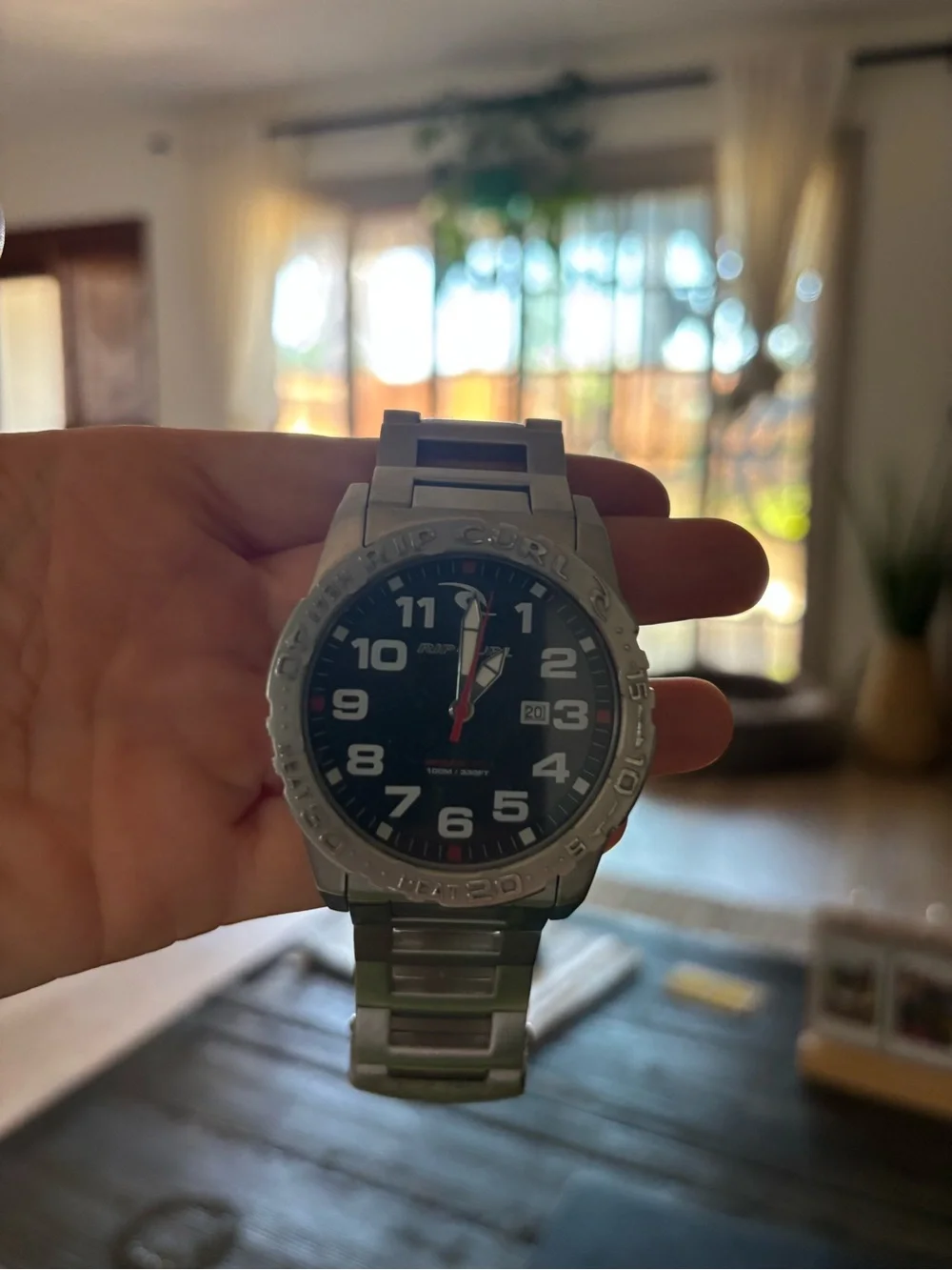Rip Curl Silver Stainless Steel Watch